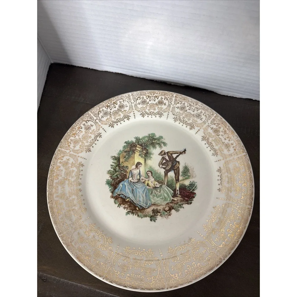 AMERICAN LIMOGES CHINA D'OR USA 22K Gold Dinner Plate-3 Plates